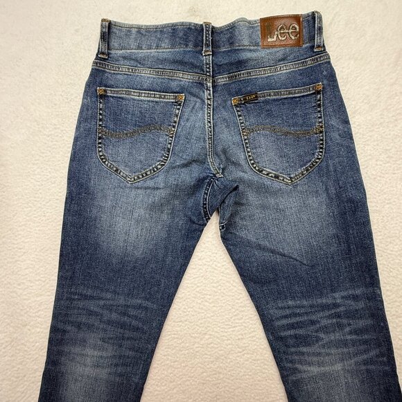 Lee Straight Taper Leg Motion Flex Waistband Jeans Western Casual Mens 30x30 - Picture 5 of 11